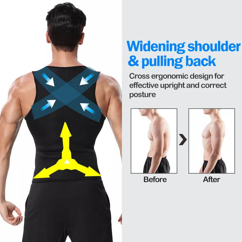 Neoprene Men's Shaper's Sweat Vest