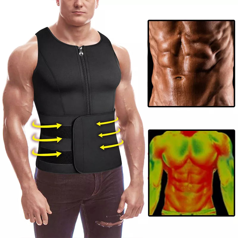 Neoprene Men's Shaper's Sweat Vest