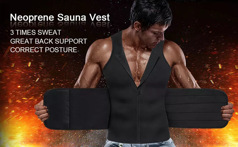 Neoprene Men's Shaper's Sweat Vest