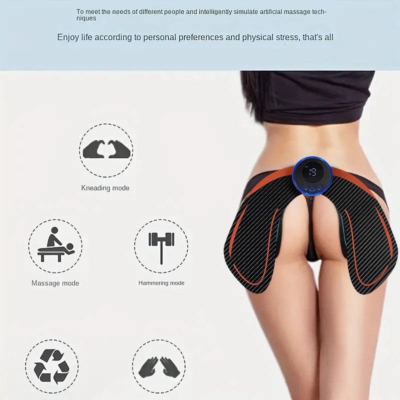 EMS Glute Muscle Trainer, Shaping Device for Hip Lifting and Buttocks Toner & Shaper