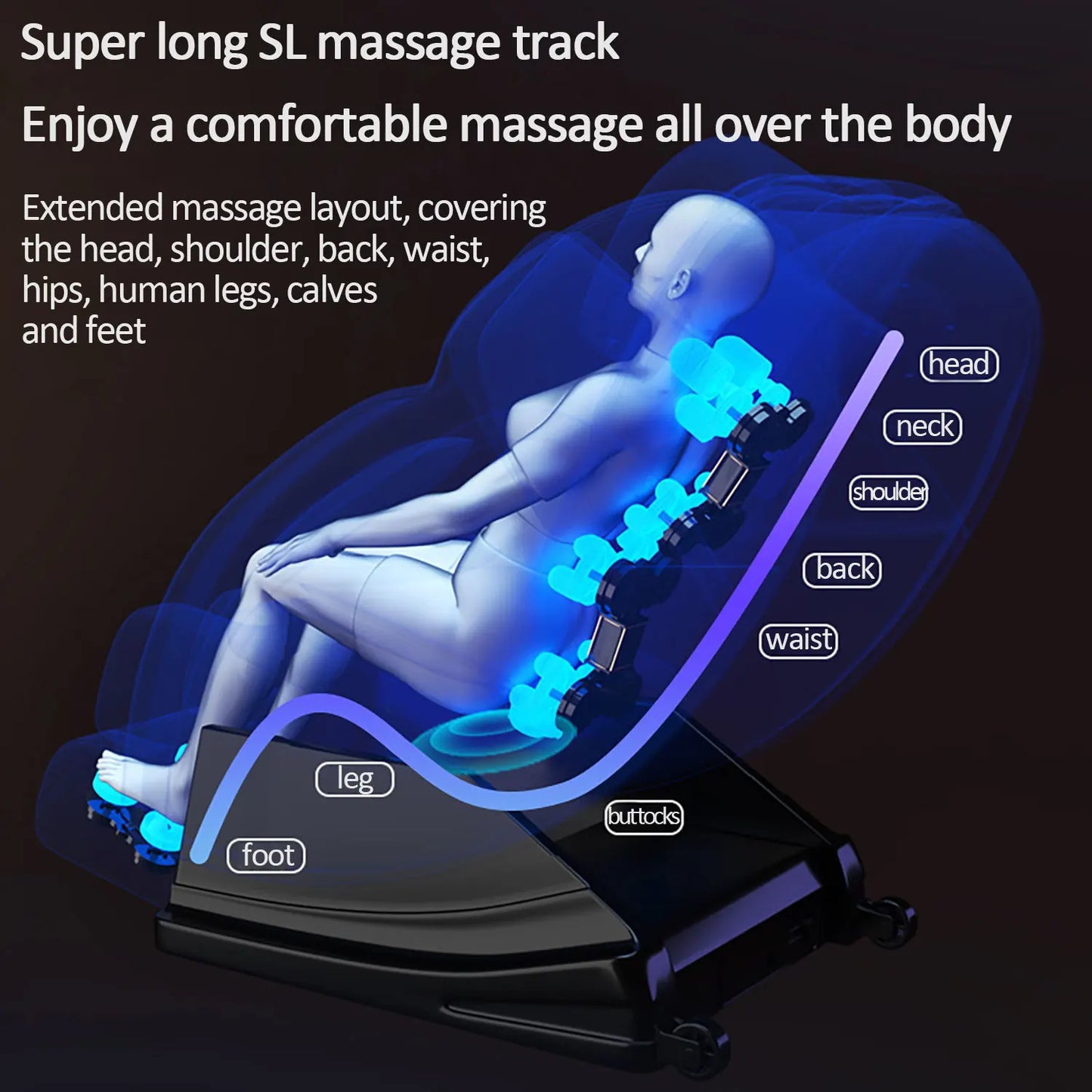 Full Body Massage Zero Gravity Recliner New Luxury Home Model